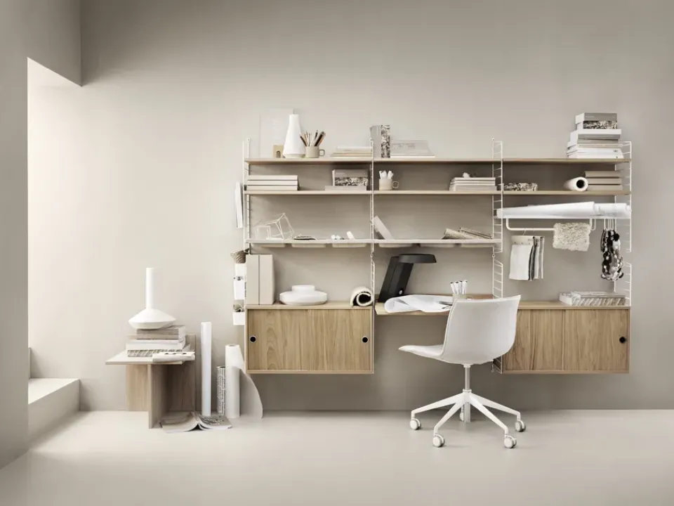 Cabinet con puertas correderas , Roble, 78x30 cm*String Discount