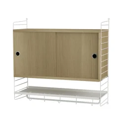 Cabinet con puertas correderas , Roble, 78x30 cm*String Hot
