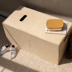 Caja de almacenamiento Cube Long, Abedul*Nofred