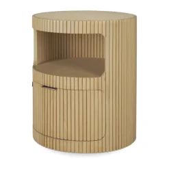 Cajonera Boomerang con cerradura, Roble, Ø45 cm*Ethnicraft Online
