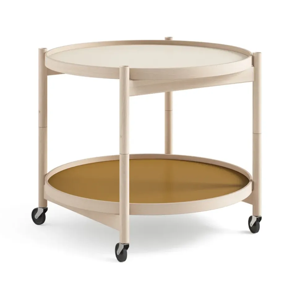 Carrito Bølling Tray Table model 60, Sunny, estructura de haya sin tratar*Brdr. Krüger Online