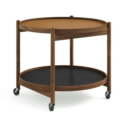 Carrito Bølling Tray Table model 60, Clay, estructura de nogal aceitado*Brdr. Krüger