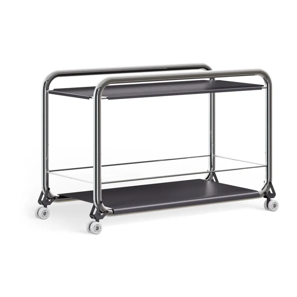 Carrito con ruedas Tension, Cromo-graphit texture*Lammhults Sale