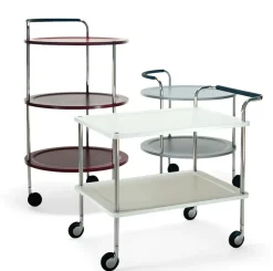 Carro con ruedas Trolley Round basic, , base de cromo*SMD Design Online