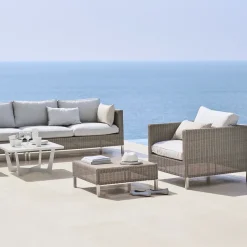 Chaise longue Connect, Taupe, derecho*Cane-line Discount