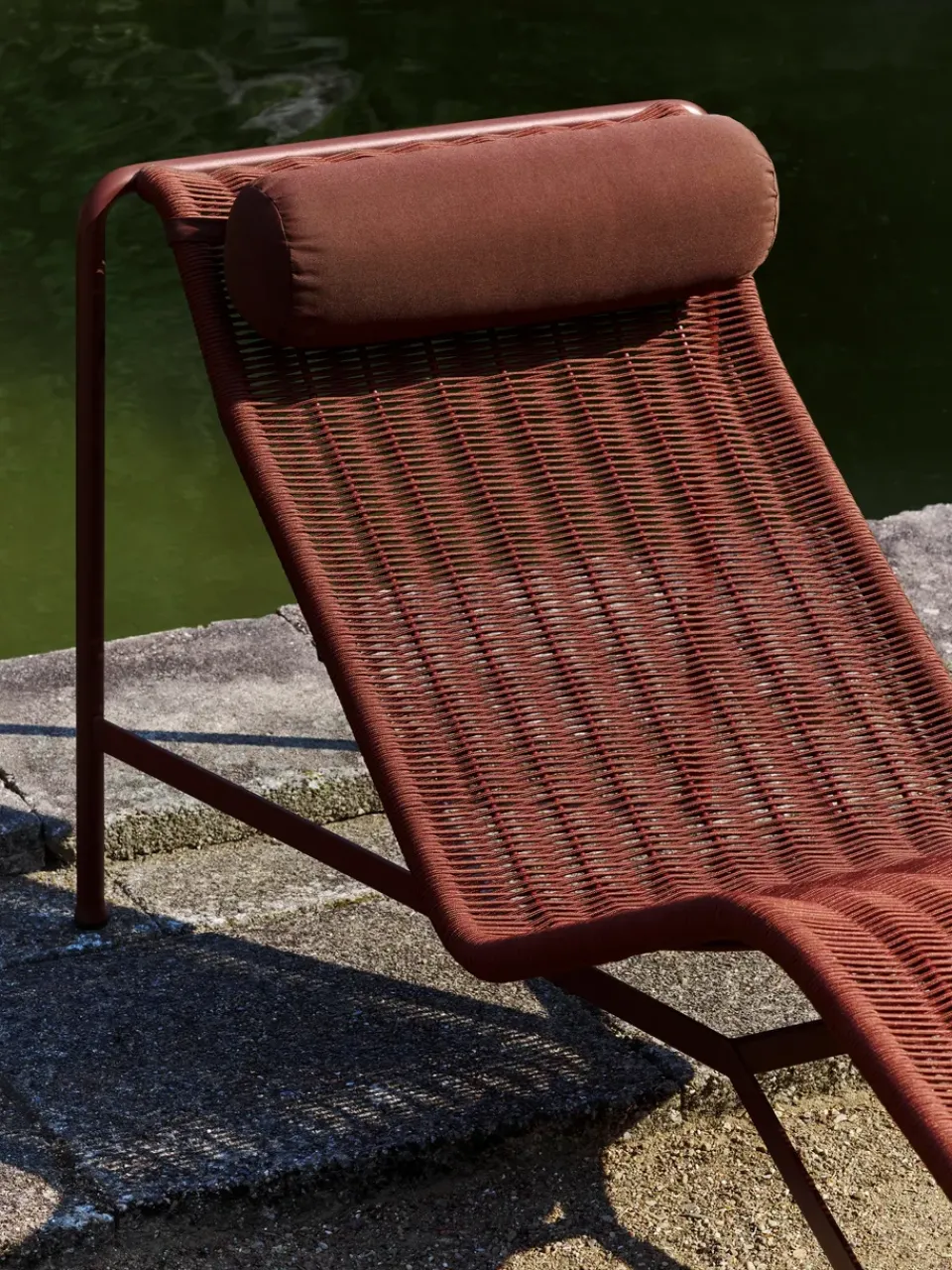 Chaise longue Palissade Cord, Iron red*HAY Clearance
