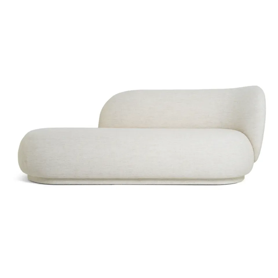 Chaiselongue Diván bouclé Rico derecha, Offwhite*Ferm Living Discount