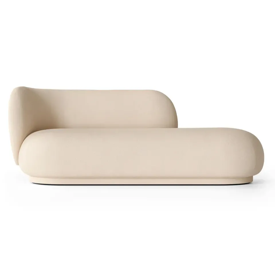 Chaiselongue Diván Rico izquierda, Brushed offwhite*Ferm Living Outlet