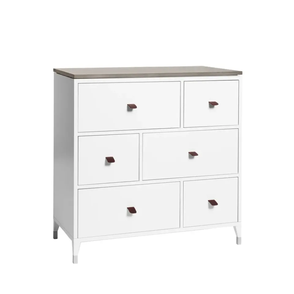 Cómoda Abisko, , encimera de hormigón, 6 cajones*Mavis
