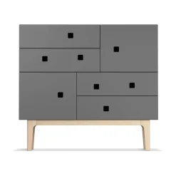 Cómoda Peep B1, Slate grey, roble pigmentado blanco*Zweed Best