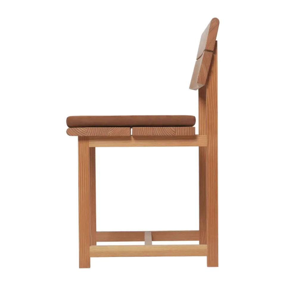 Cojín de asiento Align, Brown clay, 40x40 cm*Ferm Living Best