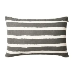 Cojín de exterior Block Stripe 40x60 cm, Grey-off white*Chhatwal & Jonsson