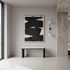 Cojín de lino para banco Arc 35x120 cm, Linen*101 Copenhagen Hot