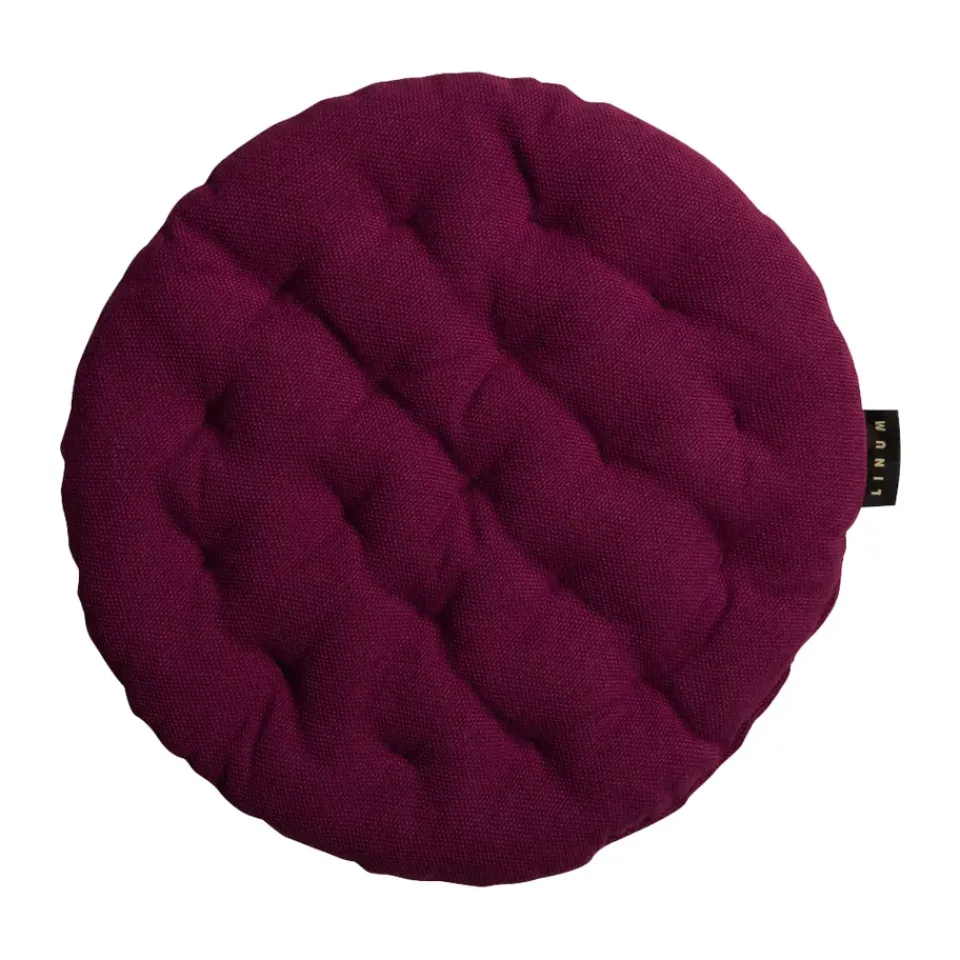 Cojín de silla Pepper Ø37 cm, burdeos*Linum Sale