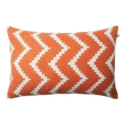 Cojín Ikat Sema, Apricot orange-off white*Chhatwal & Jonsson Online