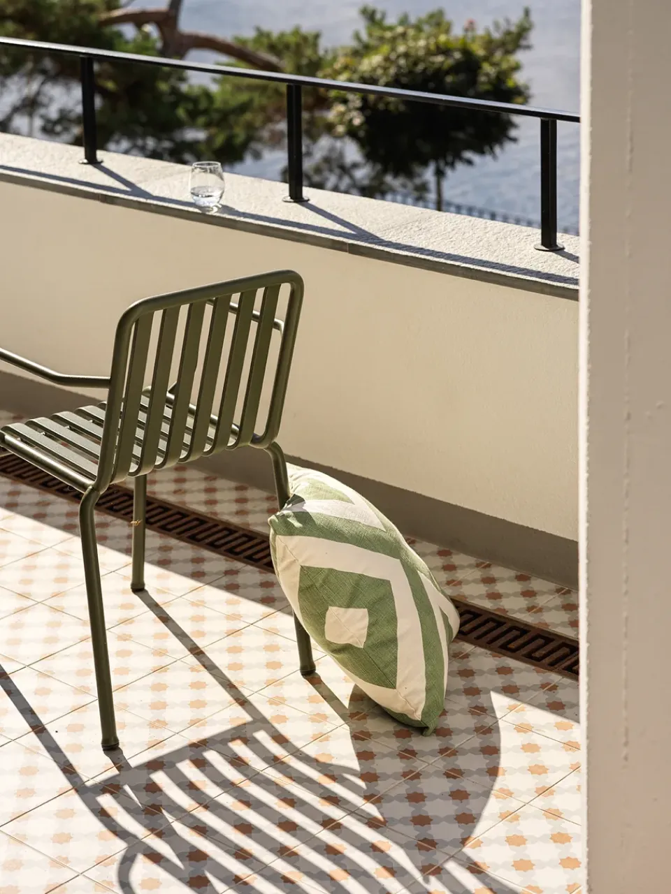 Cojín Impal Outdoor, Sage/off white, 50 cm*Chhatwal & Jonsson Clearance