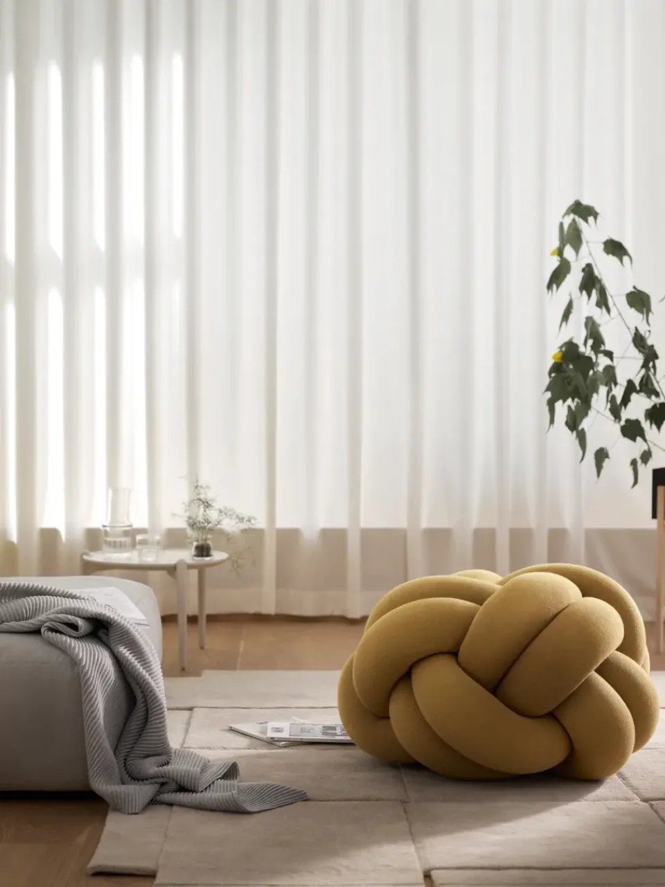 Cojín Knot XL, Yellow*Design House Stockholm Outlet