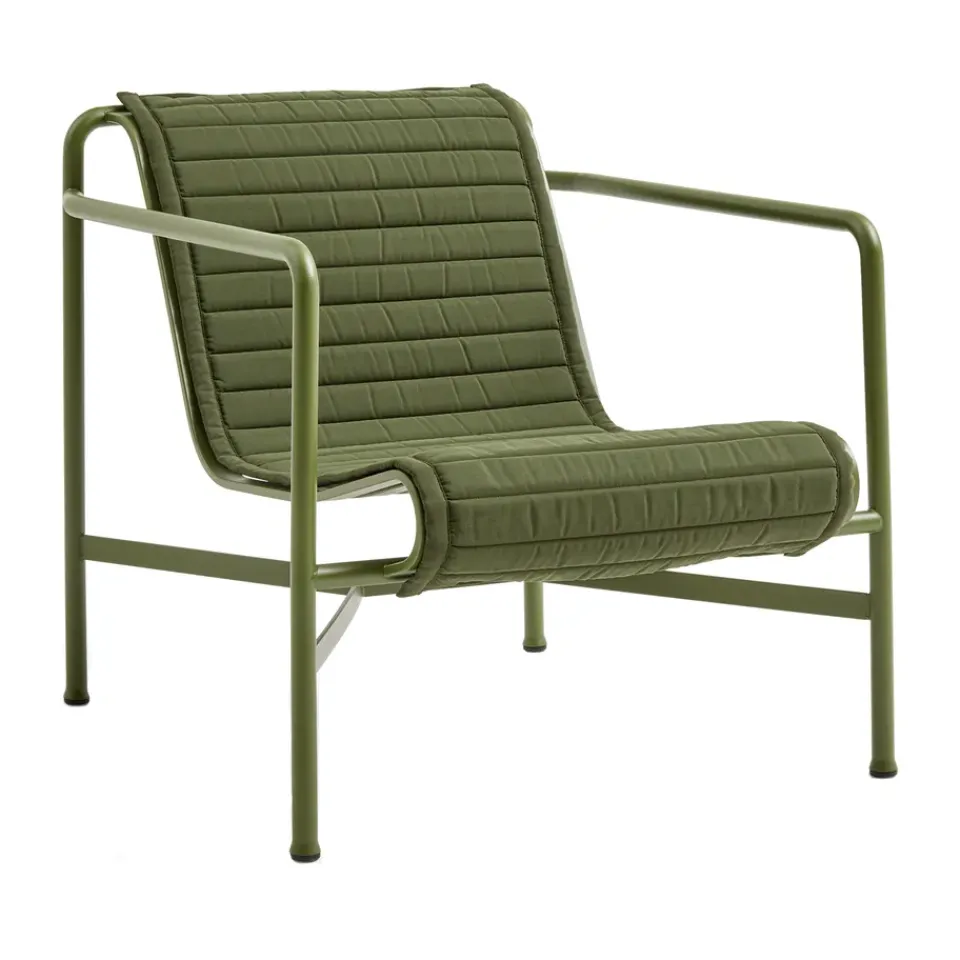 Cojín Palissade Quilted, Olive, para sillón lounge low*HAY Hot