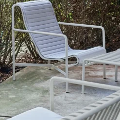 Cojín para Butaca Lounge Palissade High Quilted, Sky grey, para sillón lounge alto*HAY Hot