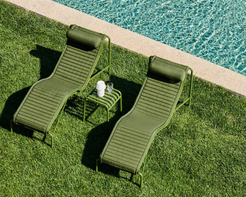 Cojín para chaise longue Palissade Quilted, Olive*HAY