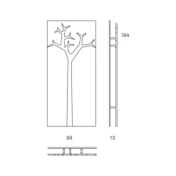 Colgador de pared Tree, Roble lacado transparente*Swedese Discount