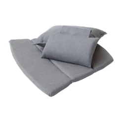 Conjunto de cojines para Butaca Lounge Breeze respaldo alto, Natté grey*Cane-line Best