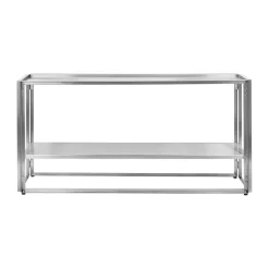 Consola Foldable 124×60 cm, Acero inoxidable cepillado*Kristina Dam Studio Outlet
