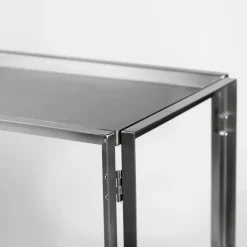Consola Foldable 124×60 cm, Acero inoxidable cepillado*Kristina Dam Studio Outlet