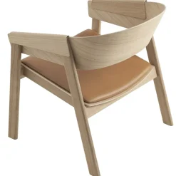 Cover Sillón cuero, coñac-roble*Muuto New