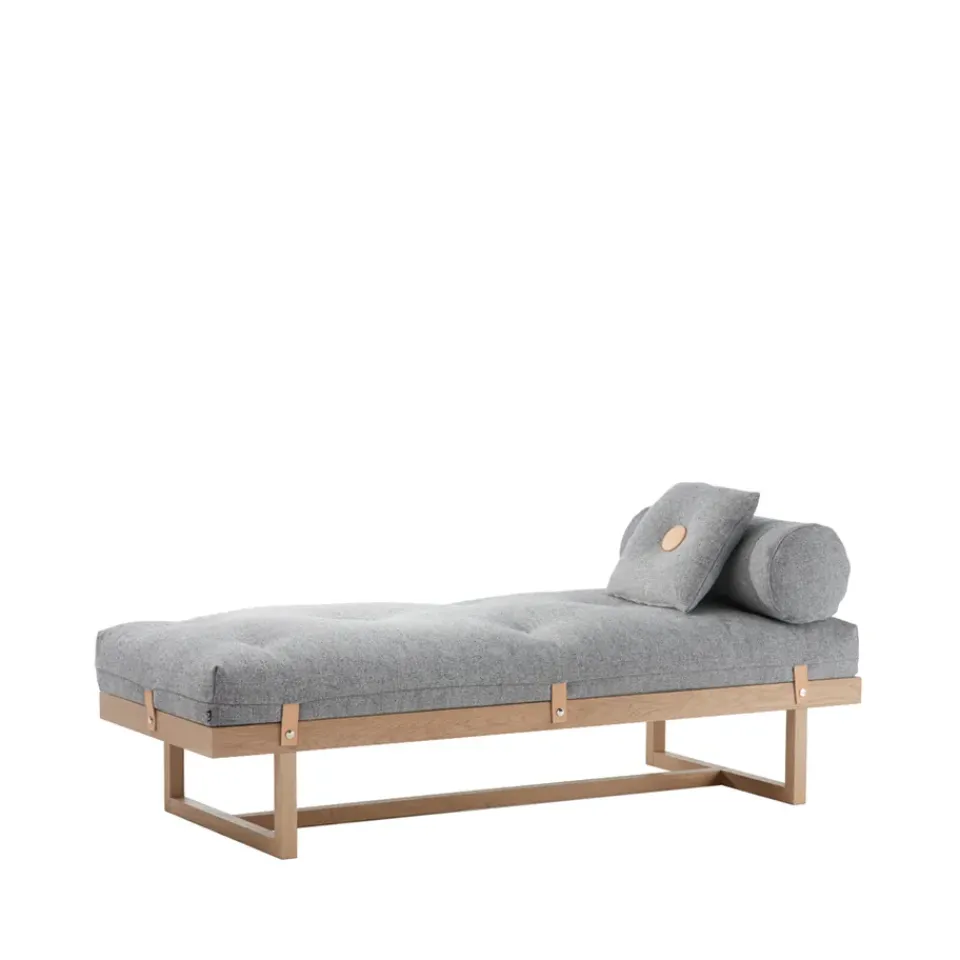 Diván Stay, Tela , estructura de roble aceitado blanco*A2 Outlet