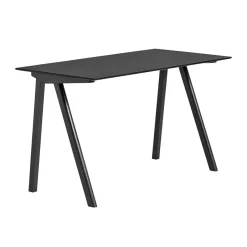 Escritorio CPH90 2.0, 65x130 cm, Black linoleum-roble lacado*HAY