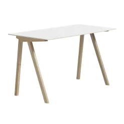 Escritorio CPH90 2.0, 65x130 cm, White laminate-roble lacado*HAY New