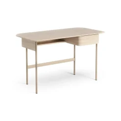 Escritorio Luna con cajón, Roble pigmentado blanco*Swedese Best