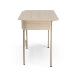Escritorio Luna con cajón, Roble pigmentado blanco*Swedese Best