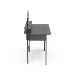 Escritorio Luna con cajón, estante y espejo, Roble tormenta*Swedese Discount