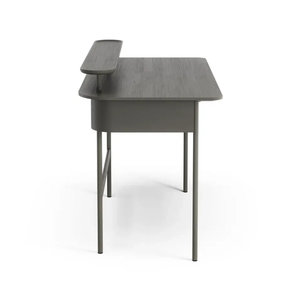 Escritorio Luna con cajón y estante, Roble tormenta*Swedese Sale