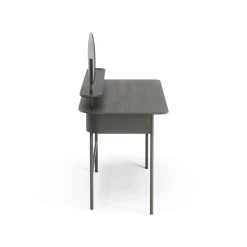 Escritorio Luna con estante y espejo, Roble tormenta*Swedese Outlet