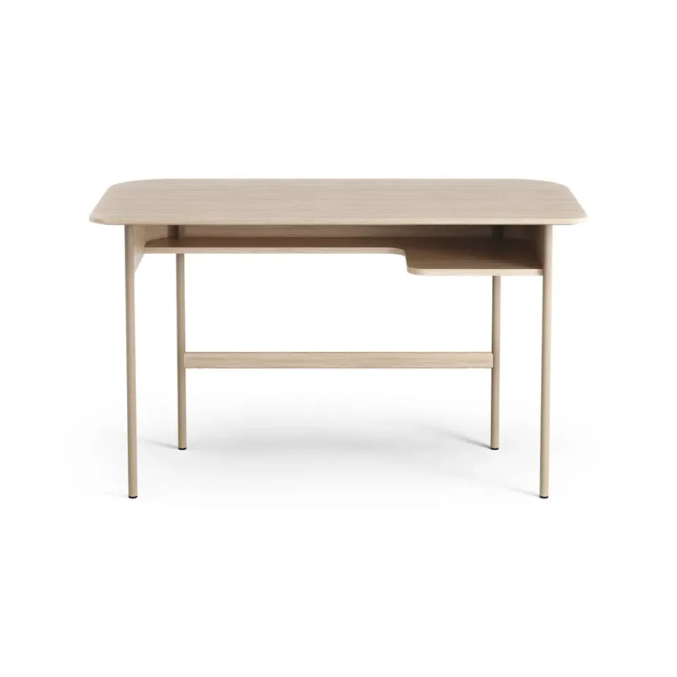 Escritorio Luna, Roble pigmentado blanco*Swedese Best