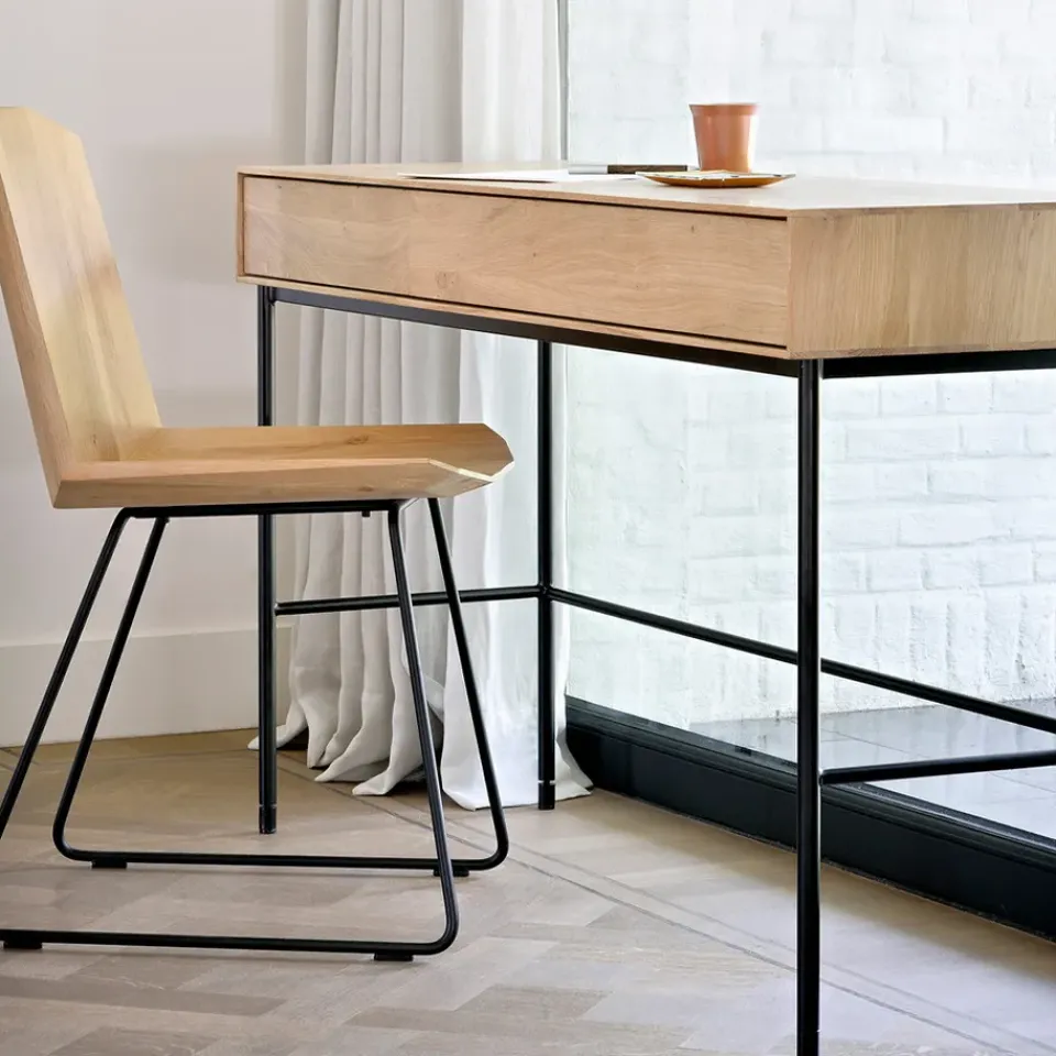 Escritorio Whitebird 77x127 cm, Roble 2 puertas*Ethnicraft Online