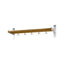 Estante de recibidor 4, Roble aceitado, soportes aluminio*Scherlin Sale