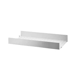 Estante galvanizado Outdoor, Galvanizado-58x30 cm-borde alto*String Best