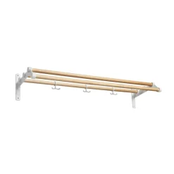Estante sombrerero Nostalgi 291, Abedul, base blanca*Essem Design Outlet