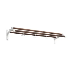 Estante sombrerero Nostalgi 291, Nogal, base blanca*Essem Design Online