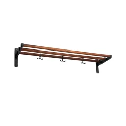 Estante sombrerero o zapatero Nostalgi, Nogal, base negra*Essem Design Online