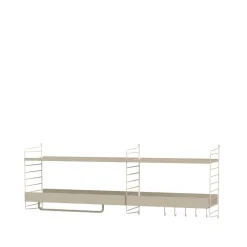 Estante metal, , 78x30 cm, borde alto*String Discount