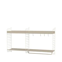 Estante metal, , 78x30 cm, borde alto*String Best