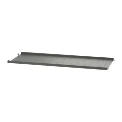 Estante metal, oscuro, 78x30 cm, borde bajo*String