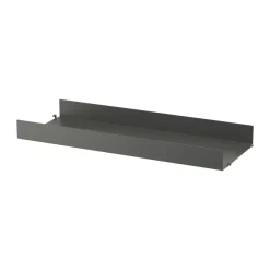 Estante metal, oscuro, 78x30 cm, borde alto*String Outlet