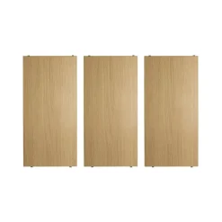 Estante , Roble, 58x30 cm, paquete de 3*String Discount