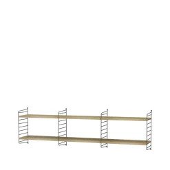 Estante , Roble, 58x30 cm, paquete de 3*String Discount